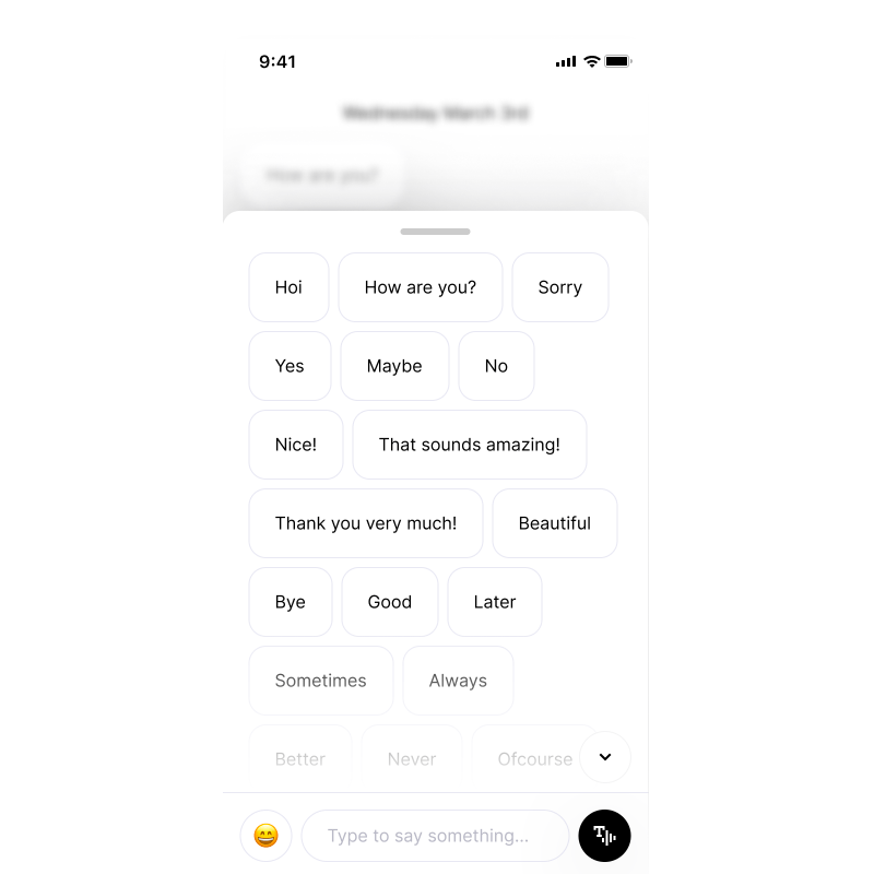 Soundboard for text to speech AI app